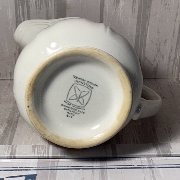 Vintage Sears Country French Ironstone Floral Creamer 4453 pattern  JAPAN - Picture 6 of 7
